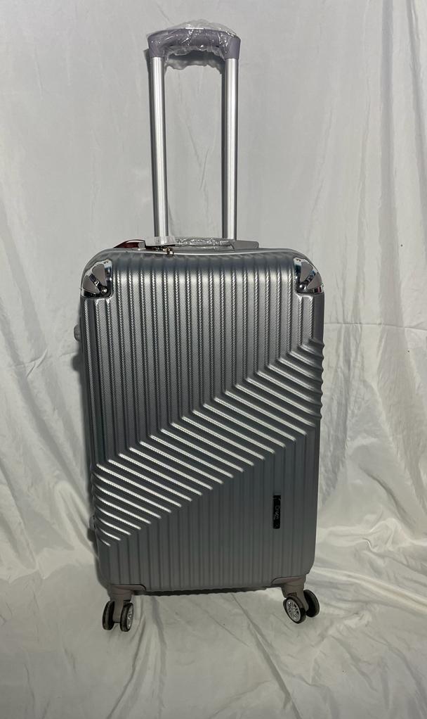 Maleta Fibra 01 Med 4 Gris Plata