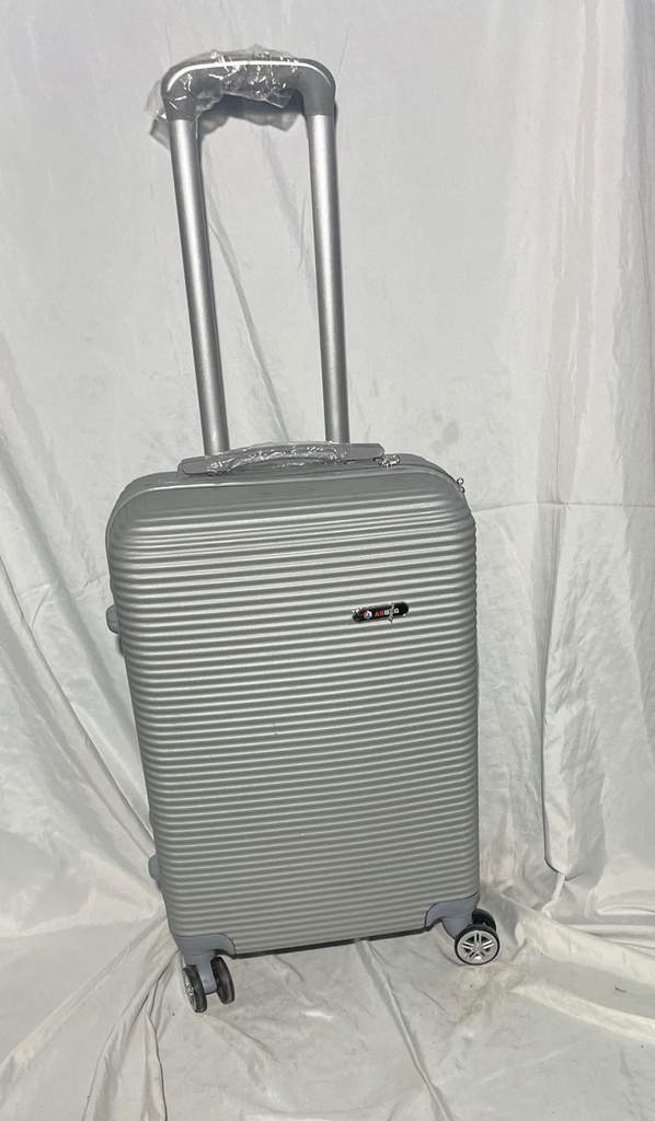 Maleta Fibra 21 Med 1 Gris Plata
