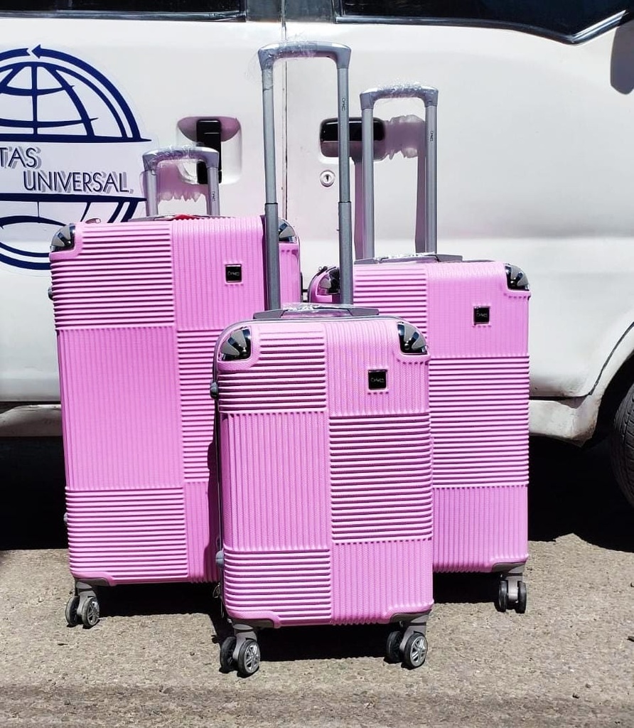 Maleta Fibra 25 Med 4 Rosado Bebe