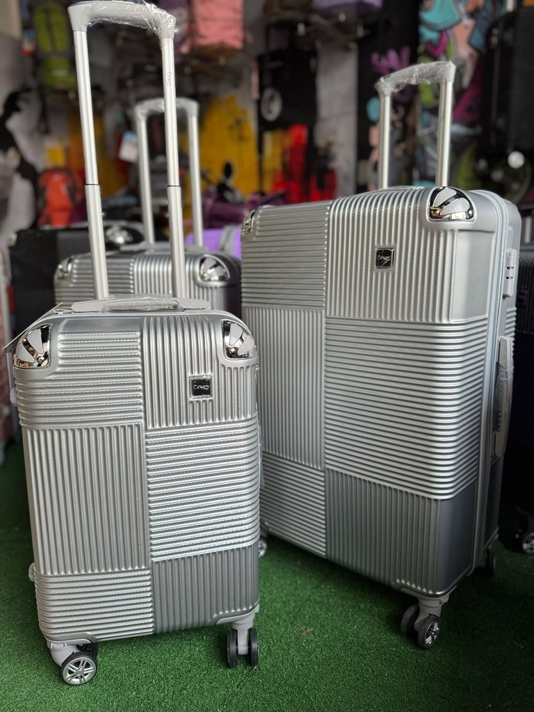 Maleta Fibra 25 Grand 4 Gris Plata