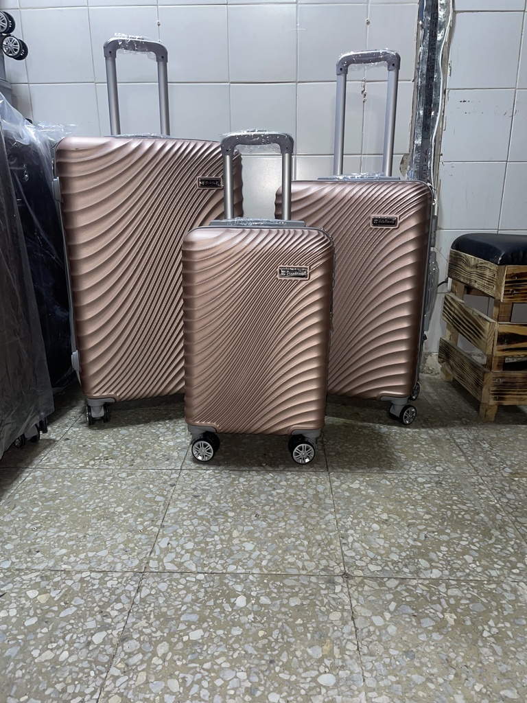 Maleta Fibra 52 Med 2 Oro Rosa