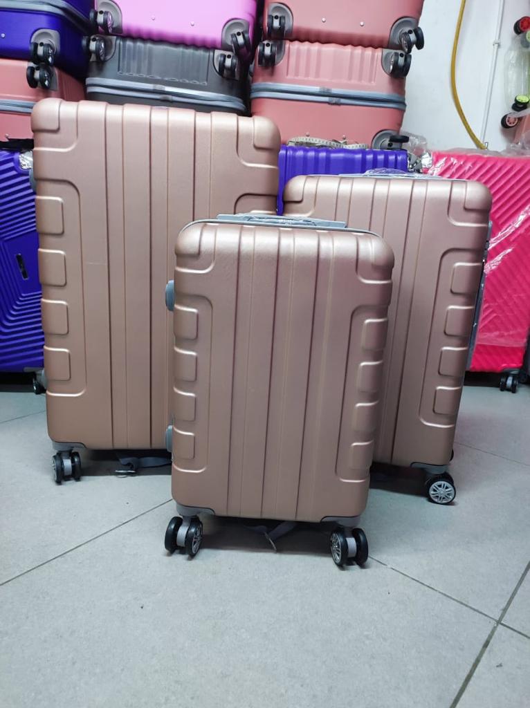 Maleta Fibra 53 Med 3 Oro Rosa
