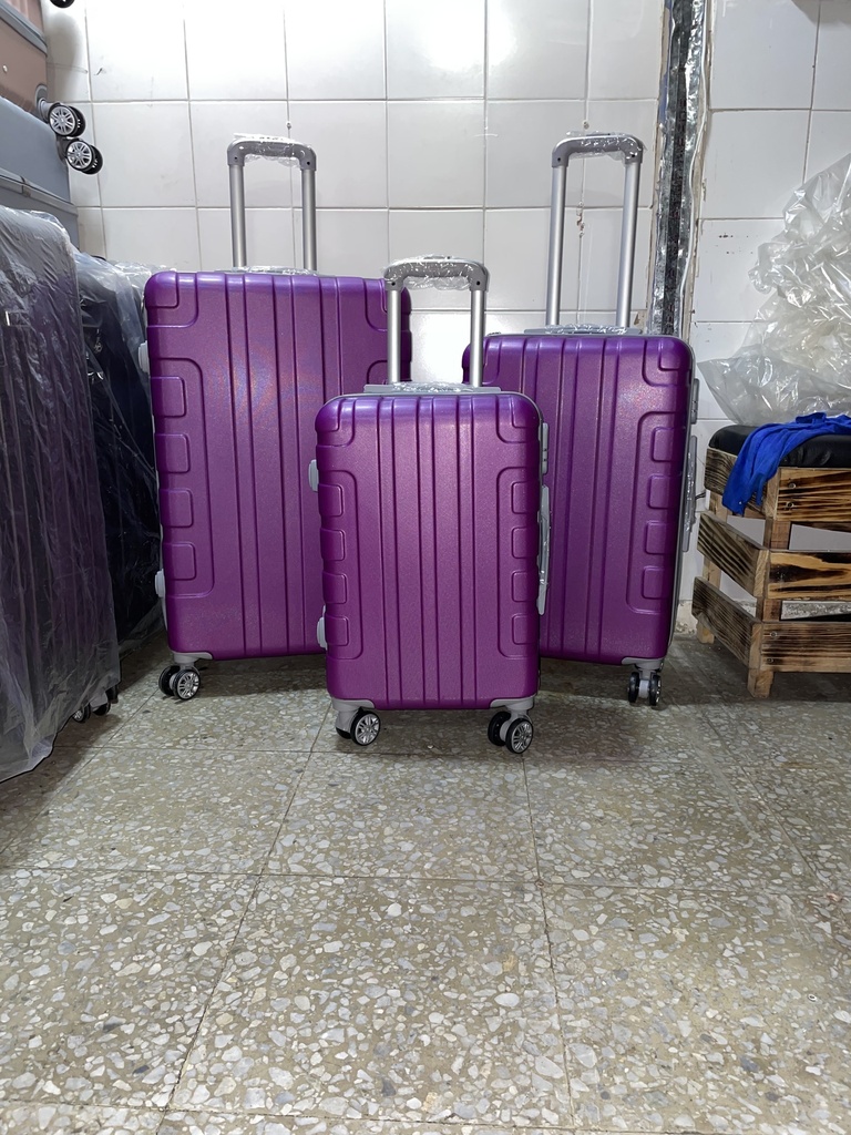 Maleta Fibra 53 Grand 3 Morado Oscuro