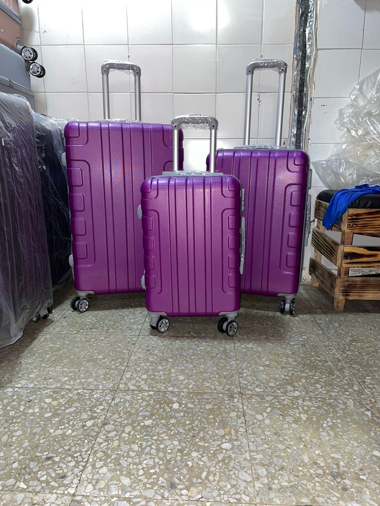 Maleta Fibra 53 Med 3 Morado Oscuro