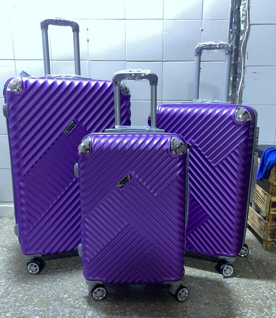 Maleta Fibra 54 Med 4 Morado