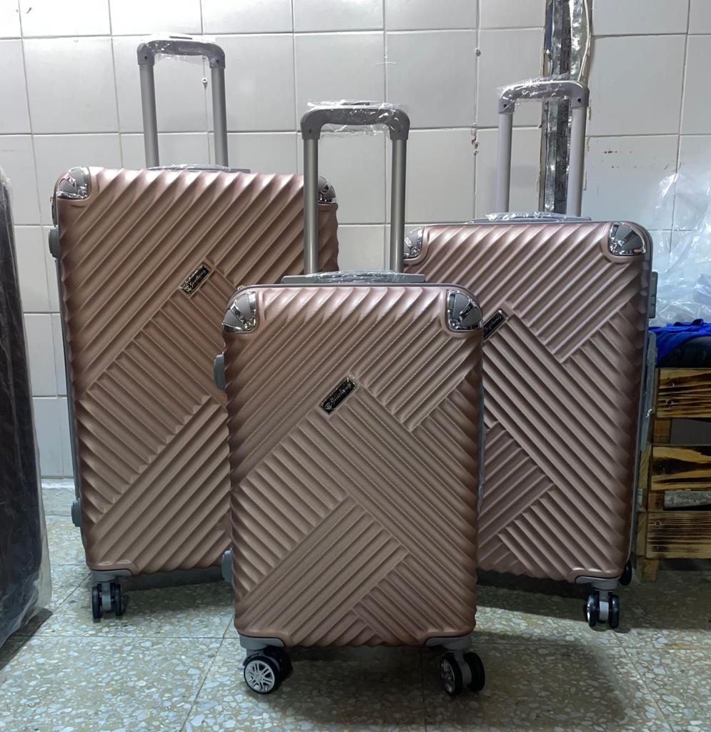Maleta Fibra 54 Med 4 Oro Rosa