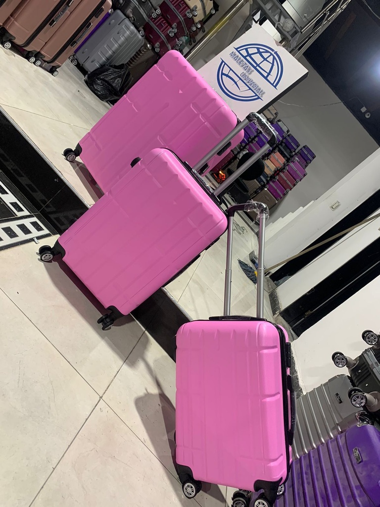 Maleta Fibra 56 Grand 4 Rosado Bebe