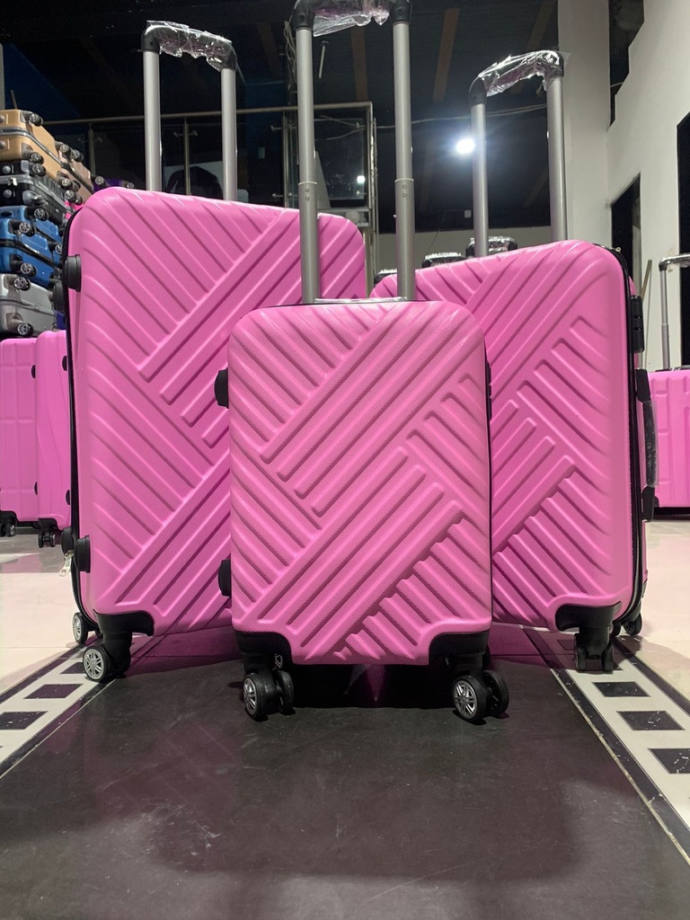 Maleta Fibra 59 Med 1 Rosado Bebe