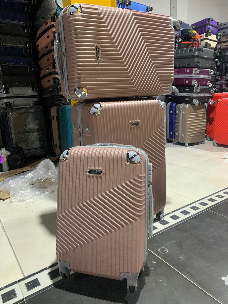 Maleta Fibra 01 Med 4 Oro Rosa