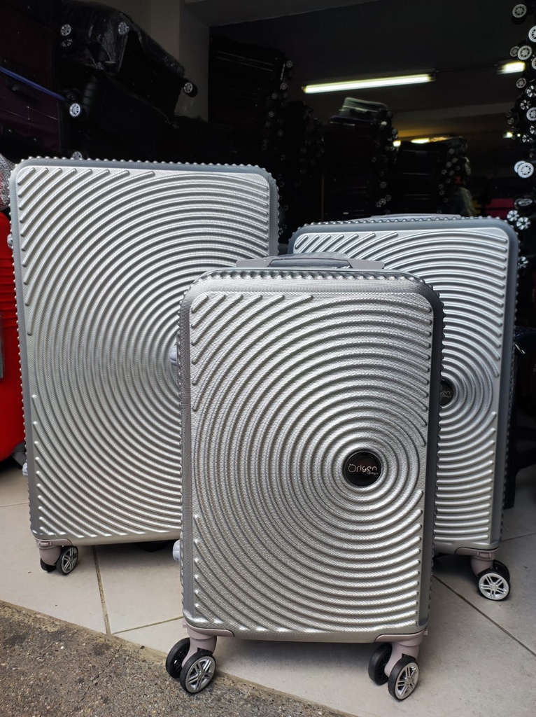 Maleta Fibra 05 Peq 4 Gris Plata