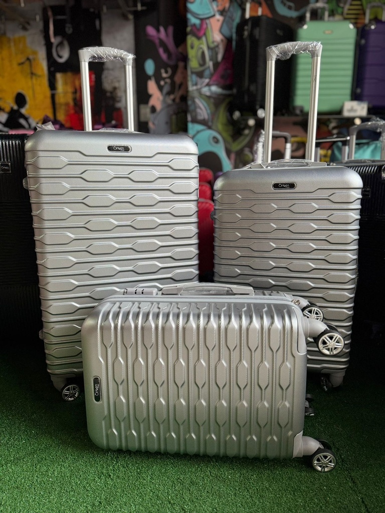 Maleta Fibra 60 Peq 3 Gris Plata