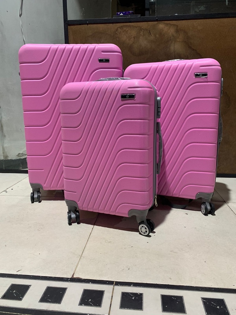 Maleta Fibra 61 Med 4 Rosado Bebe