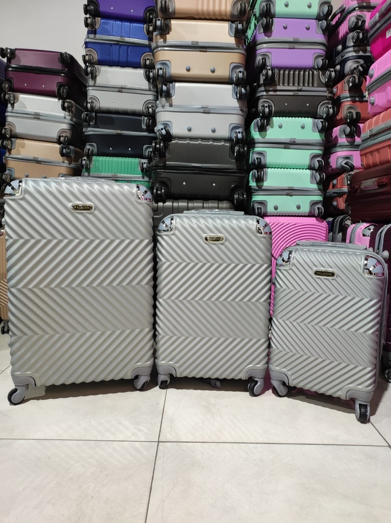 Maleta Fibra 20 Grand 1 Gris Plata