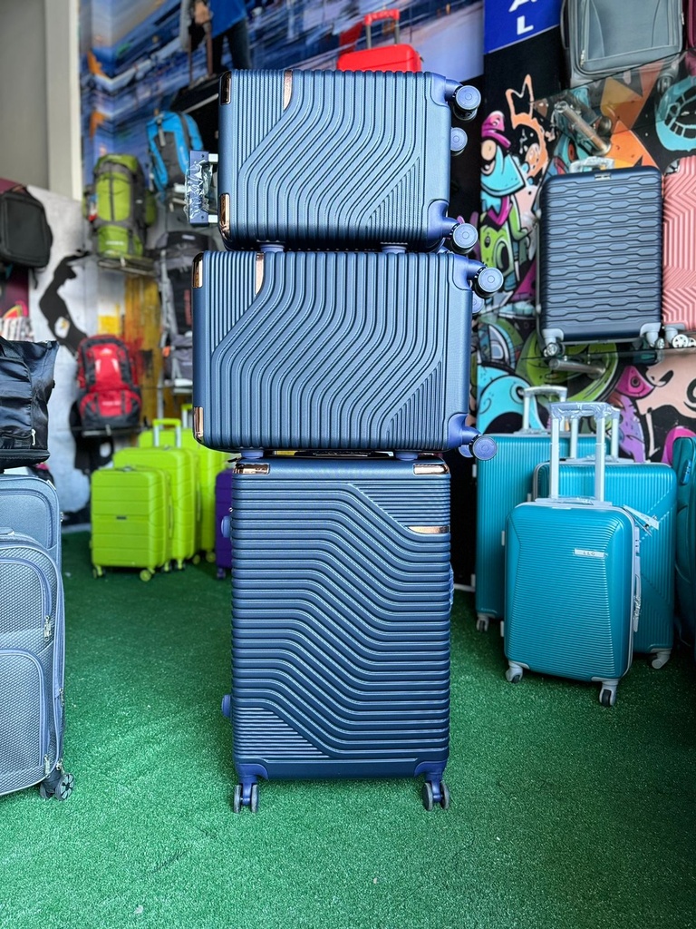Maleta Fibra 82 Med 3 Azul Oscuro