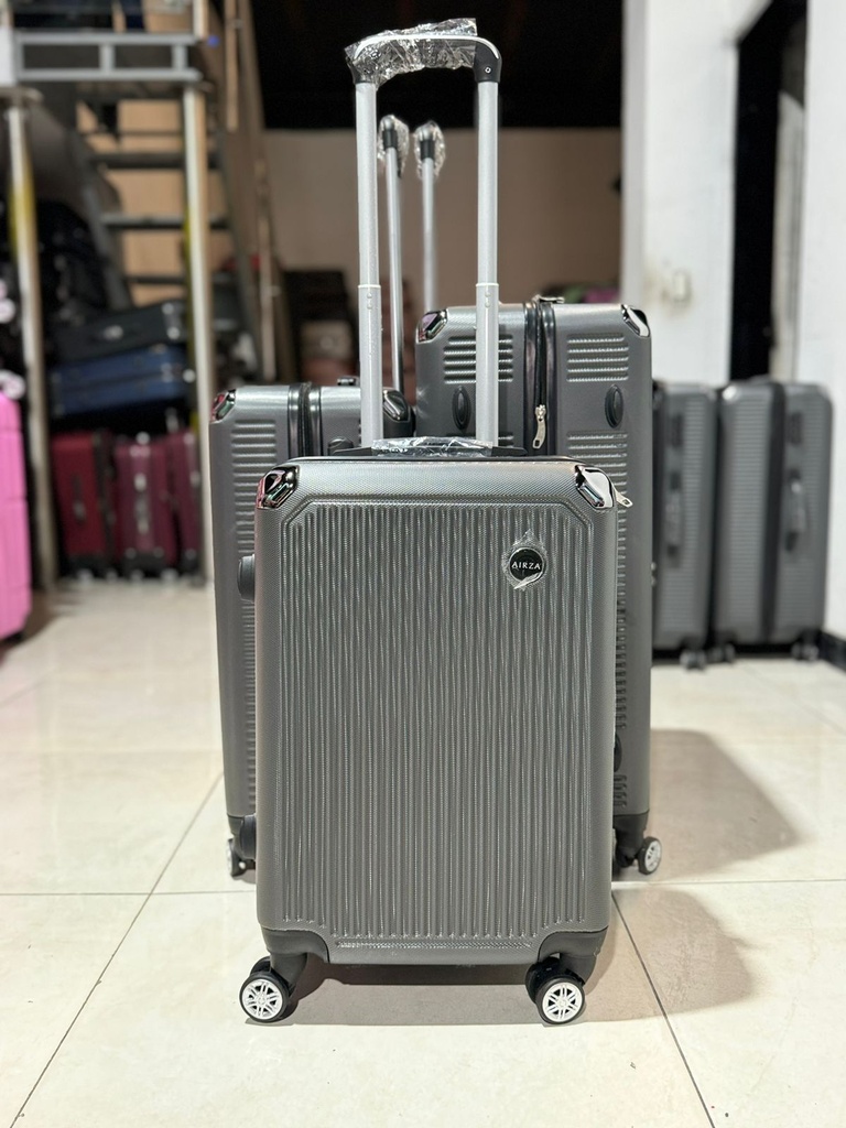 Maleta Fibra 03 Med 4 Gris Oscuro