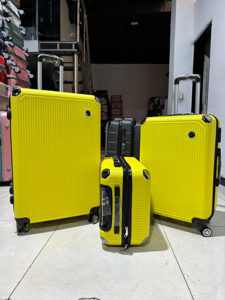 Maleta Fibra 03 Med 4 Amarillo