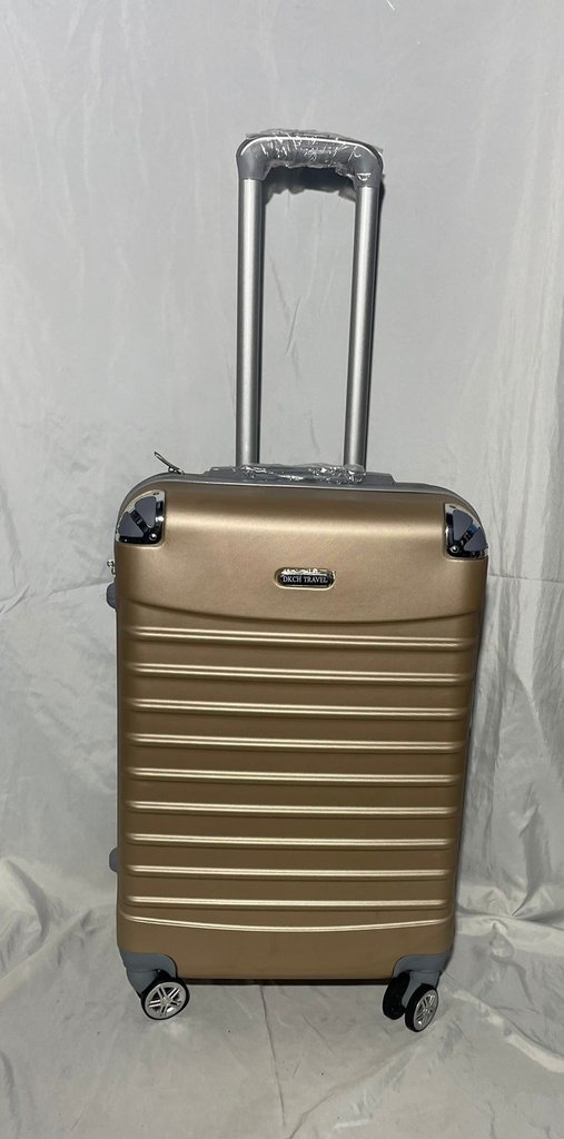 Maleta Fibra 04 Med 3 Dorado