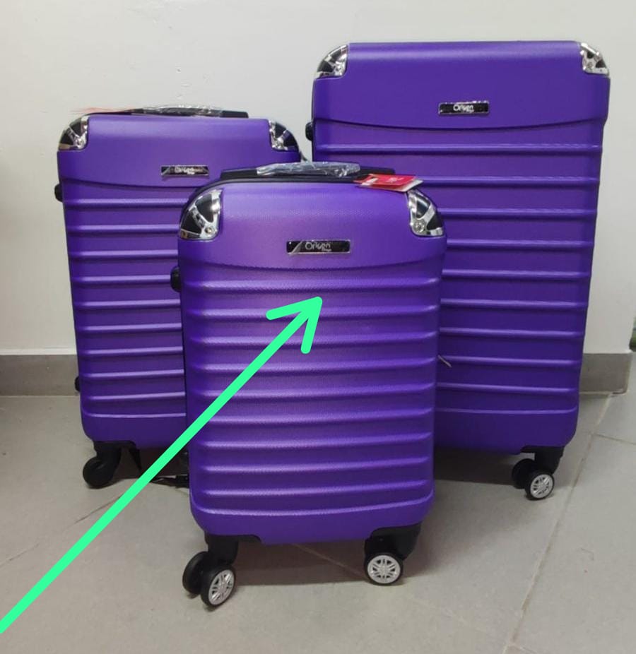 Maleta Fibra 04 Med 3 Morado