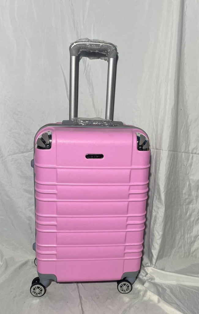 Maleta Fibra 06 Med 2 Rosado Bebe