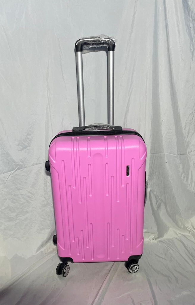 Maleta Fibra 08 Med 3 Rosado Bebe