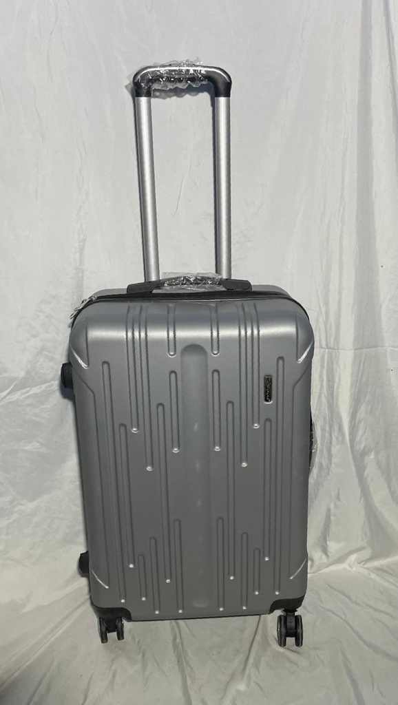 Maleta Fibra 08 Med 3 Gris Plata
