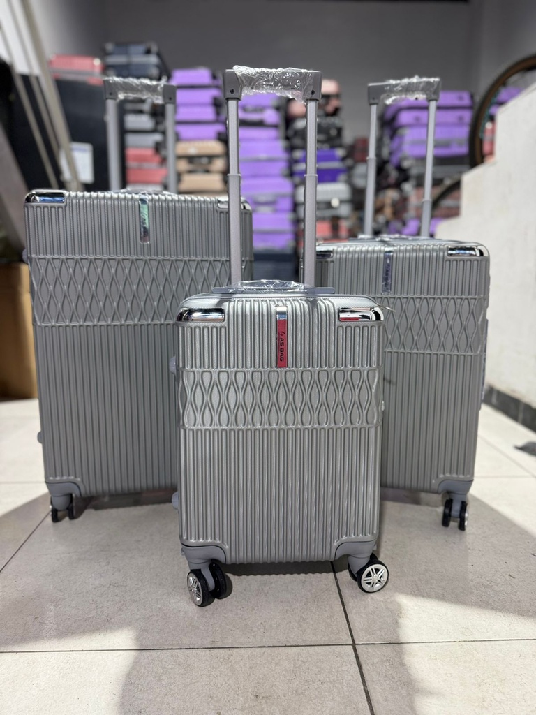 Maleta Fibra 10 Grand 1 Gris Plata
