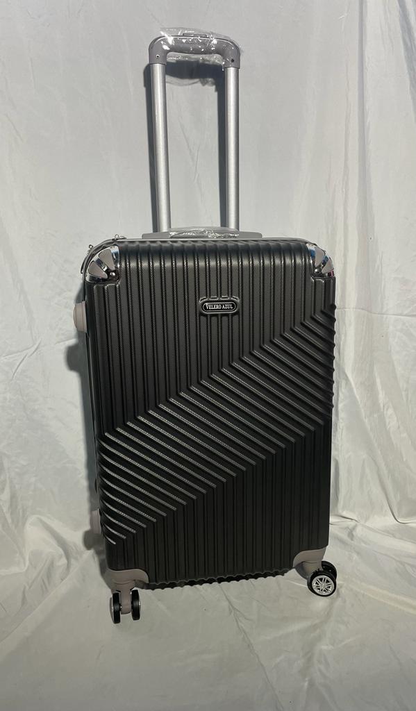 Maleta Fibra 01 Med 4 Gris Oscuro