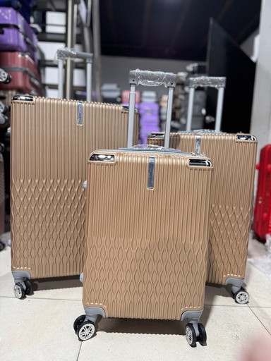[Fib-19-Med 4-Dorado] Maleta Fibra 19 Med 4 Dorado