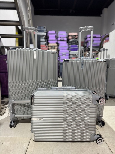 [Fib-19-Peq 4-Gris Pla] Maleta Fibra 19 Peq 4 Gris Plata
