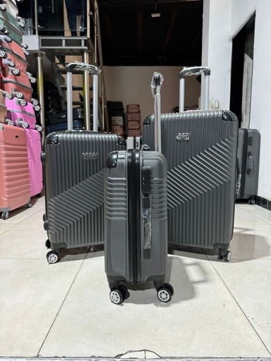 [Fib-14-Peq 2-Gris Osc] Maleta Fibra 14 Peq 2 Gris Oscuro