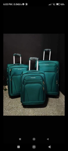 [Lon-200-Peq-Verde Es] Maleta Lona Fina 200 Peq Verde Esmeralda
