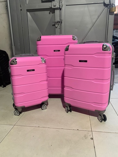 [Fib-16-Med 2-Rosado B] Maleta Fibra 16 Med 2 Rosado Bebe