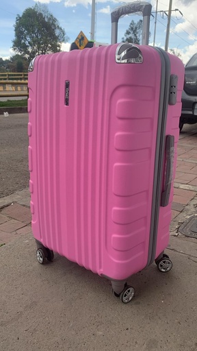 [Fib-48-Med 3-Rosado B] Maleta Fibra 48 Med 3 Rosado Bebe