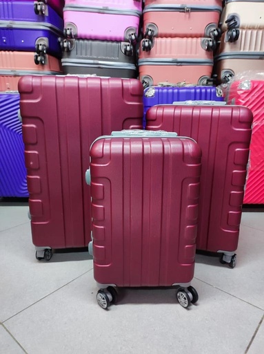 [Fib-53-Grand 3-Vino Tin] Maleta Fibra 53 Grand 3 Vino Tinto