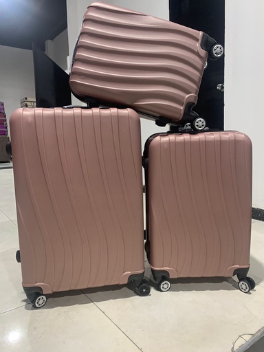 [Fib-57-Med 3-Palo Ros] Maleta Fibra 57 Med 3 Palo Rosa