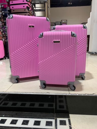 [Fib-01-Peq 4-Rosado B] Maleta Fibra 01 Peq 4 Rosado Bebe