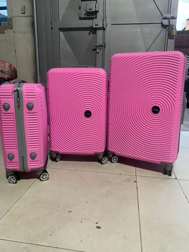 [Fib-05-Grand 4-Rosado B] Maleta Fibra 05 Grand 4 Rosado Bebe