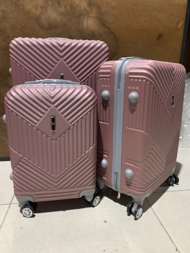 [Fib-62-Med 1-Palo Ros] Maleta Fibra 62 Med 1 Palo Rosa