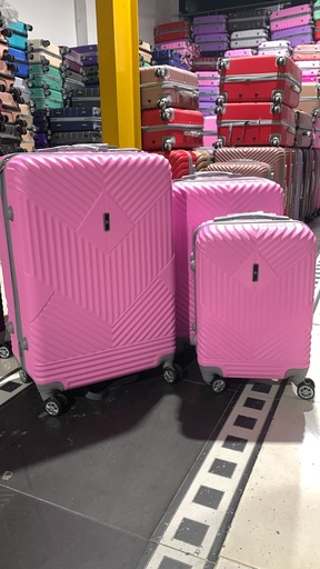 [Fib-62-Med 1-Rosado B] Maleta Fibra 62 Med 1 Rosado Bebe