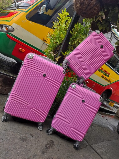 [Fib-80-Grand 1-Rosado B] Maleta Fibra 80 Grand 1 Rosado Bebe