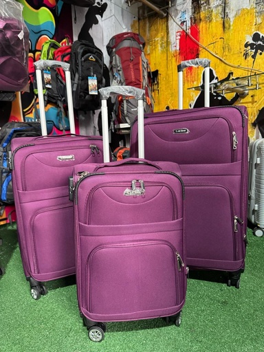 [Lon-207-Peq-Morado] Maleta Lona Fina 207 Peq Morado
