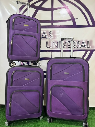 [Eco-202-Peq 3-Morado] Maleta Economica 202 Peq 3 Morado